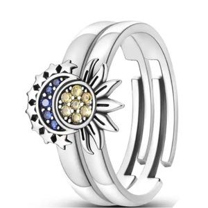 Pandora Moon and Sun Ring Size 7